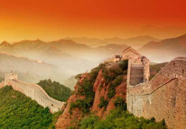 Великая китайская стена. 7 современных чудес света.